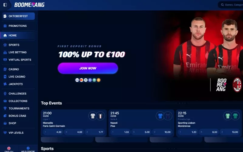 boomerang bet bonusi