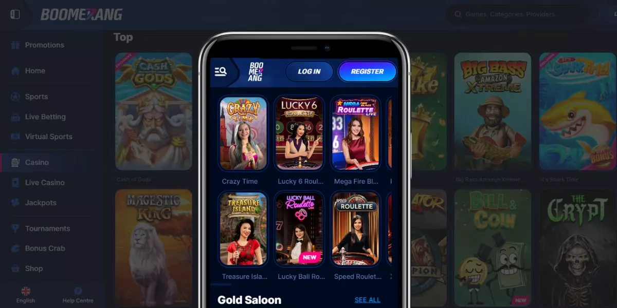 boomerang bet Casino Spiele