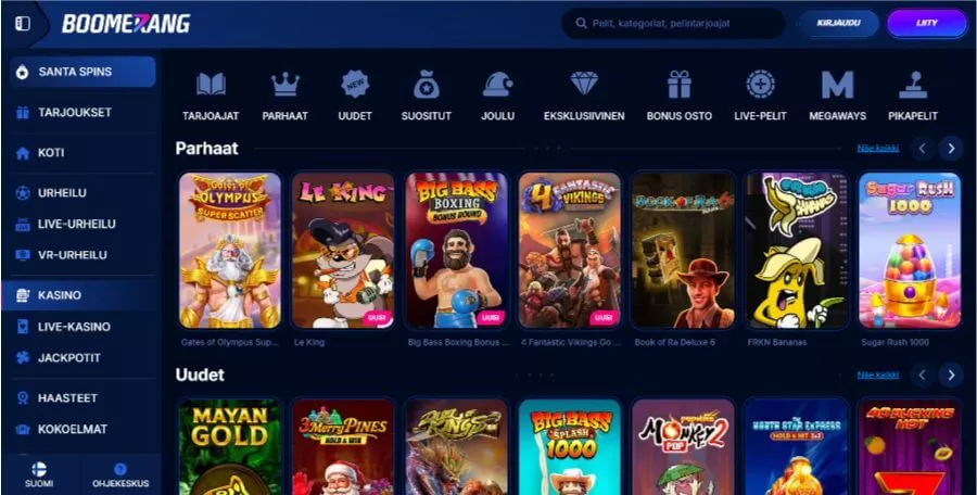 boomerang bet mobilná verzia