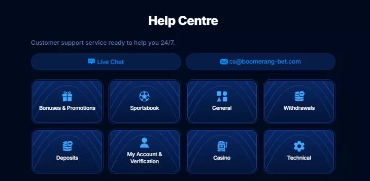 boomerang bet mängud