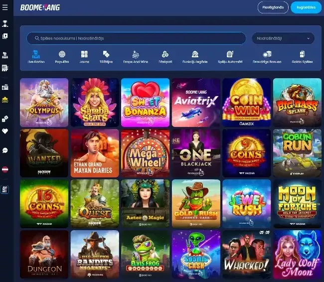 boomerang bet бонуси