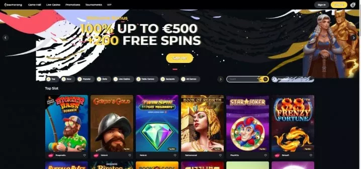 boomerang bonus casinò 87
